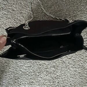 Zara Black Shoulder Bag with Chain Strap